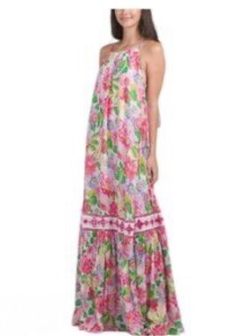 NWT- Miss June Floral Tiered Maxi Dress